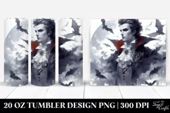 Simple Vampire Digital Painting | 20 oz Tumbler Product Image 1