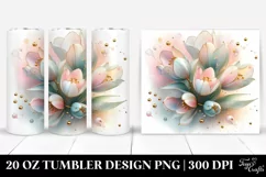 Abstract Shiny Tulip | 20 oz Tumbler Product Image 1