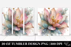 Abstract Shiny Tulip | 20 oz Tumbler Product Image 1