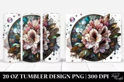 Detailed Stained Rhododendron | 20 Oz Tumbler Product Image 1