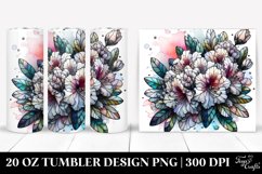 Detailed Stained Rhododendron | 20 Oz Tumbler Product Image 1