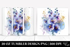 Glossy Delphinium, Golden | 20 Oz Tumbler Product Image 1