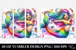 Funny Mermaid Jumping | 20 oz Tumbler Product Image 1