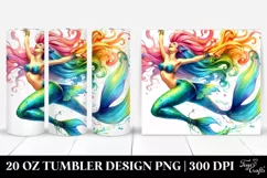 Funny Mermaid Jumping | 20 oz Tumbler Product Image 1
