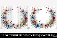 Colorful Wild Flowers Tumbler Product Image 1