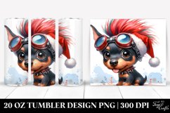 Expressive Baby Doberman Pinscher PNG Product Image 1