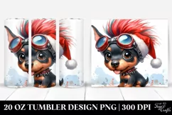 Expressive Baby Doberman Pinscher PNG Product Image 1