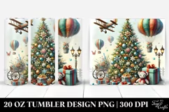 Whimsical Christmas Tree with Gifts 20 Oz Tumbler Product Image 1