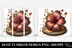 Shiny Golden Hibiscus | 20 Oz Tumbler Product Image 1