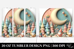 Colorful Gnome in Simple Scene 20 Oz Tumbler Product Image 1