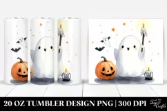 Funny Ghost Haloween Clipart 20 Oz Tumbler Product Image 1