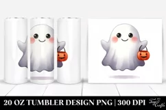 Funny Ghost Haloween Clipart 20 Oz Tumbler Product Image 1