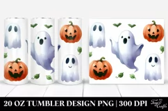 Funny Ghost Haloween Clipart 20 Oz Tumbler Product Image 1