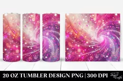 Magenta Glittery Background | 20 oz Tumbler Product Image 1
