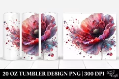 Shiny Poppy on 20 oz Tumbler Product Image 1