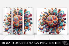colorful Sun,Whimsical Shiny | 20 Oz Tumbler Product Image 1