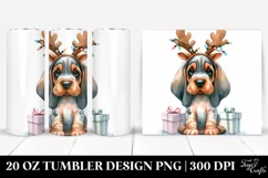 Baby Bloodhound with Tea Cup, Transparent PNG Product Image 1