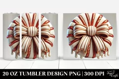 Colorful 3D Christmas Bow 20 Oz Tumbler Product Image 1