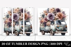 Vintage Dirty Van with Huge Flowers | 20 oz Tumbler Product Image 1
