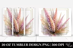 Heather with Watercolor Splash 20 Oz Tumbler Product Image 1