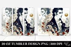 Simple Vampire Digital Painting | 20 oz Tumbler Product Image 1