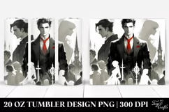 Simple Vampire Digital Painting | 20 oz Tumbler Product Image 1