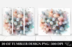 Jasmine Watercolor Splash 20 Oz Tumbler Product Image 1