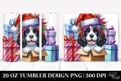 Pastel English Springer Spaniel with Crazy Haircut PNG Product Image 1