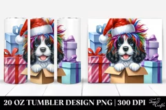 Pastel English Springer Spaniel with Crazy Haircut PNG Product Image 1