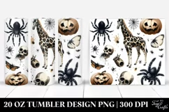 Washed Watercolor Halloween Spider | 20 oz Tumbler Product Image 1