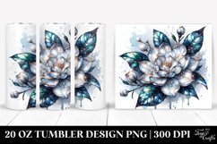 Shiny Gardenia Splash | 20 Oz Tumbler Product Image 1