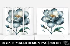 Shiny Gardenia Splash | 20 Oz Tumbler Product Image 1