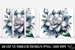 Shiny Gardenia Splash | 20 Oz Tumbler Product Image 1