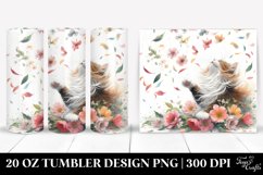 Pastel Cat Tumbling With Spring Petals | 20 Oz Tumbler Product Image 1