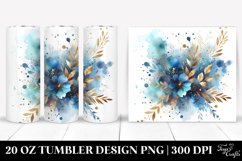 Blueis Watercolor Splash | 20 Oz Tumbler Product Image 1