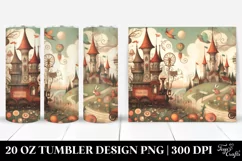 Vintage Postcard Style Whimsical | 20 oz Tumbler Product Image 1