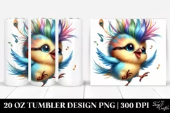 Dancing Baby Bird, Vibrant 20 Oz Tumbler Product Image 1