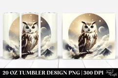 Simple Owl Digital Art | 20 oz Tumbler Product Image 1