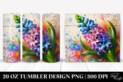 Colorful Hyacinth Swirls | 20 Oz Tumbler Product Image 1
