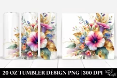 Abstract Vibrant Bouquet | 20 Oz Tumbler Product Image 1