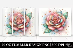 Shiny Rose Art | 20 Oz Tumbler Product Image 1