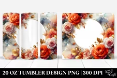 Vibrant Gold Roses Tumbler Product Image 1