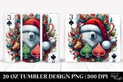 Polar Bear with Santa Hat Clipart Product Image 1