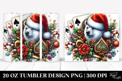 Polar Bear with Santa Hat Clipart Product Image 1