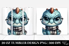 Cute Baby Dinosaur Clipart 20 Oz Tumbler Product Image 1