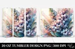 Pastel Hyacinth, Abstract 20 Oz Tumbler Product Image 1