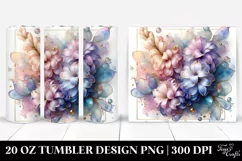 Pastel Hyacinth, Abstract 20 Oz Tumbler Product Image 1
