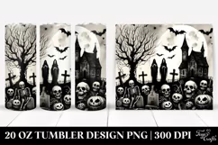Vintage Halloween Macabre Design | 20 oz Tumbler Product Image 1