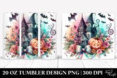 Washed Retro Halloween Bow | 20 oz Tumbler Product Image 1