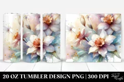 Abstract Glossy Narcissus Watercolor. 20 oz Tumbler Design Product Image 1